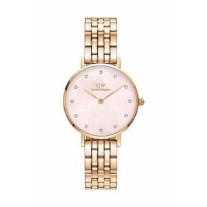 Daniel Wellington ceas Petite Lumine 28 Link femei, culoarea auriu imagine