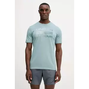 Under Armour tricou de antrenament Team Issue Wordmark culoarea bordo, cu imprimeu, 1329582 imagine