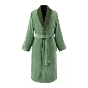 BOSS halat de baie din bumbac DOUBLEB Cypres XL culoarea verde imagine