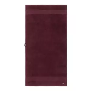 Lacoste prosop din bumbac L LECROCO Bordeaux 70 x 140 cm culoarea bordo imagine