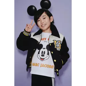 Marc Jacobs tricou de bumbac pentru copii culoarea alb, cu imprimeu, W60588 imagine