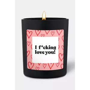CandleHand lumânare parfumată de soia I F*cking Love You! culoarea negru imagine