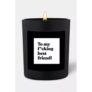 CandleHand lumânare parfumată de soia Best F*cking Friend culoarea negru imagine