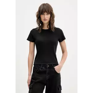 Hollister Co. tricou din bumbac culoarea negru, KI339-5073-900 imagine