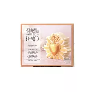 Graine Creative set de lumânări diy Ex Voto 25 x 9 x 5, 8 cm imagine