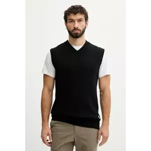 Lindbergh vestă din amestec de lână culoarea negru, 30.800221 imagine