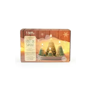 Graine Creative set de lumânări diy Tree Foret 25 x 15 x 10 cm. imagine