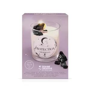 Graine Creative kit de lumânări parfumate diy Lithotherapy Obsidian 11 x 15 x 11 cm imagine