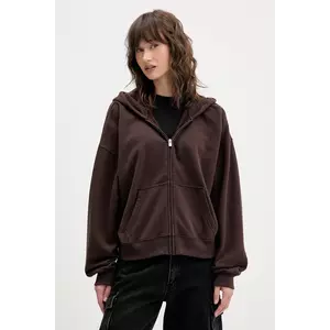 Hollister Co. bluză culoarea maro, cu glugă, uni, KI352-5226-440 imagine