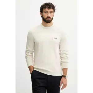 BOSS Green pulover din amestec de lână culoarea bej, light, 50547507 imagine