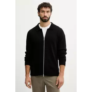 Lindbergh cardigan din amestec de lână culoarea negru, 30.800229 imagine