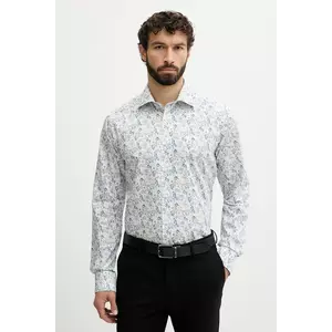 Eton cămașă din bumbac culoarea alb, cu guler italian, slim, 100014421 imagine