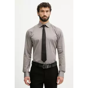 Eton cămașă din bumbac culoarea bej, cu guler italian, slim, 100014608 imagine