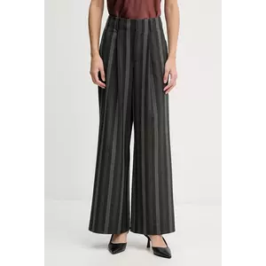 Mos Mosh pantaloni EVINE culoarea gri, lat, high waist, 173851 imagine