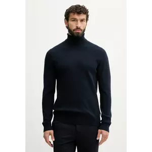 Lindbergh pulover culoarea bleumarin, cu guler, 30.805009D imagine