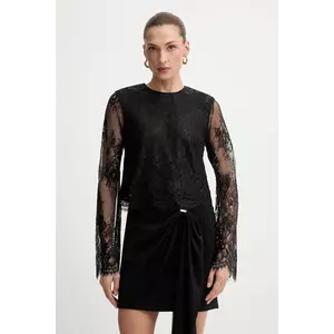 Bardot bluză culoarea negru, uni, 60127TB imagine