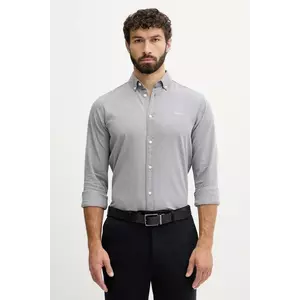 Pepe Jeans cămașă culoarea gri, cu guler button-down, slim, PM3090018C0 imagine
