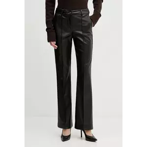 Sandro Ferrone pantaloni culoarea negru, evazați, high waist, S15YBFDENISE imagine