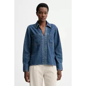 Rag & Bone bluză subtire de blugi uni, RJ0525FSUKE imagine