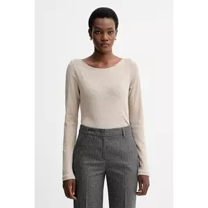 Marc O'Polo longsleeve din bumbac culoarea bej, 510226152199 imagine
