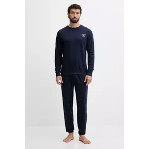 CR7 Cristiano Ronaldo pijamale de bumbac culoarea bleumarin, cu imprimeu, 8730.42.1046 imagine