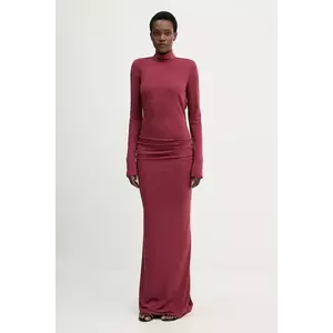 Aniye By rochie culoarea bordo, maxi, mulată, 181296 imagine