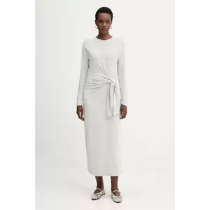 BOSS Orange rochie culoarea gri, maxi, drept, 50547821 imagine