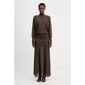 Aniye By rochie culoarea maro, maxi, evazați, 181423 imagine