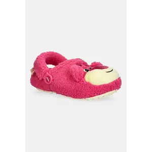 Crocs papuci Classic Lined Pixar Lotso Clog culoarea roz, 211758 imagine