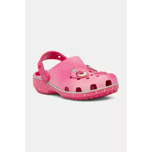 Crocs șlapi copii CROCS CLASSIC LOTSO CLOG culoarea roz, 212241 imagine