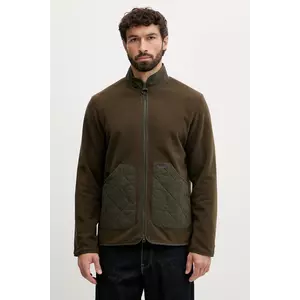 Barbour hanorac fleece LOWICH culoarea verde, uni, MFL0211 imagine