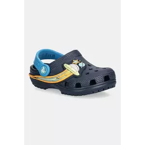 Crocs șlapi copii CROCS CLASSIC UFO LIGHTS CLOG culoarea bleumarin, 211623 imagine