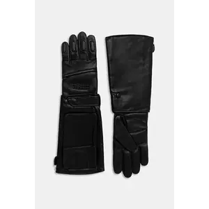 MM6 Maison Margiela mănuși de piele x Agnelle culoarea negru, SH2TS0004.M07014.900 imagine