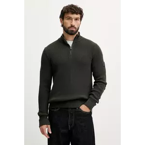 Joop! pulover de bumbac culoarea verde, cu turtleneck, 30047663 imagine