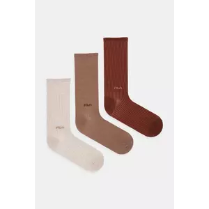 Fila șosete 3-pack culoarea maro, F6411 imagine
