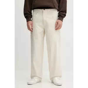 Stan Ray pantaloni de bumbac Big Job Painter culoarea bej, drept, 7051 imagine