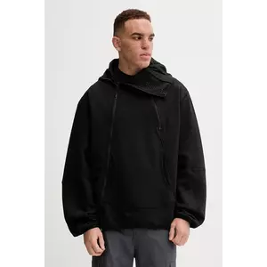 Maharishi bluza Polartec Air Shinobi barbati, culoarea negru, cu glugă, neted, 5277.BLACK imagine