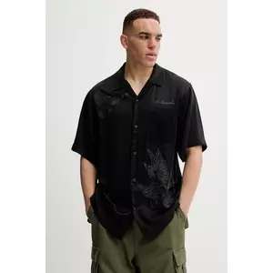 Maharishi cămașă Peace Dove Embroidered Shirt bărbați, culoarea negru, cu guler clasic, regular, 5326.BLACK imagine