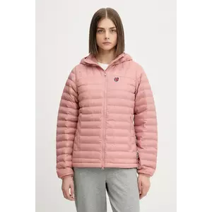 Fjallraven geacă Expedition Latt Hoodie W femei, culoarea roz, de tranziție, F86120.300 imagine