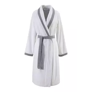 BOSS halat de baie din bumbac LORD W Greige M culoarea gri imagine