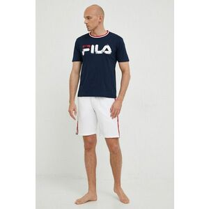 Fila pijama barbati, culoarea albastru marin, cu imprimeu imagine