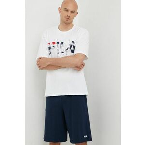 Fila pijama barbati, culoarea albastru marin, cu imprimeu imagine