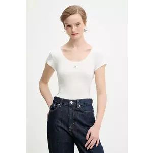 Tommy Jeans tricou culoarea alb, DW0DW21570 imagine