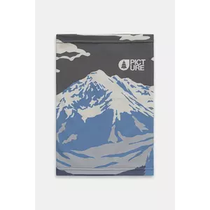 Picture fular împletit culoarea bej, cu imprimeu, NW205 imagine