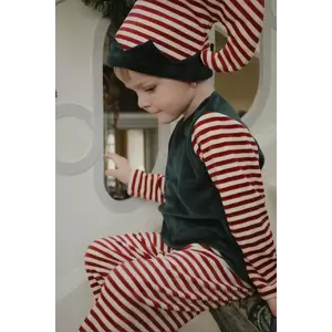 Konges Sløjd compleu copii CHRISTMAS ELF COSTUME GRS culoarea verde, KS104256 imagine