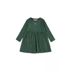 Konges Sløjd rochie fete ROLI DRESS culoarea verde, mini, evazati, KS104415 imagine