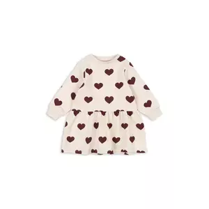 Konges Sløjd rochie fete LOU SWEAT DRESS OCS culoarea bej, mini, evazați, KS104344 imagine