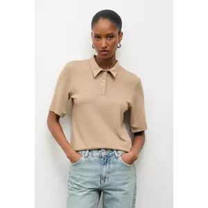 Answear.LAB tricou polo culoarea bej imagine