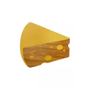 Balvi placă pentru servirea branzei Maasdam 1, 8 x 28 x 30 cm culoarea galben imagine