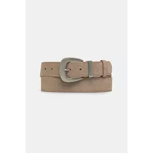 Answear.LAB curea din piele intoarsa culoarea bej imagine